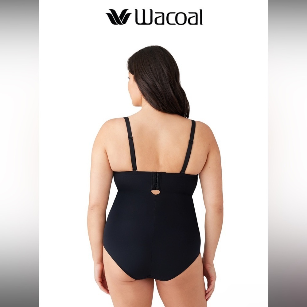 NWT WACOAL Women's Size 38C Red Carpet Strapless Shaping Black Bodybriefer $132 - Picture 2 of 5